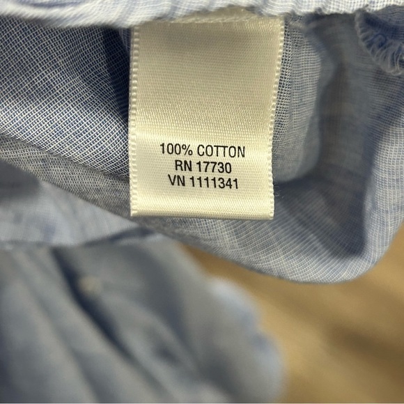 Converse Blue Half Button Ruffle Shirt Dress Women Size XL - Picture 7 of 8